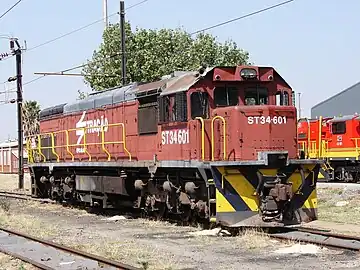 No. 34-601 with TRAÇÃO markings for Brazil, Pyramid South, 22 September 2015