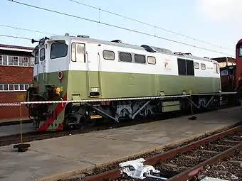 No. E1328 as trade test locomotive at Sentrarand, 18 May 2013