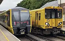 A Class 777 and Class 508 at Hightown