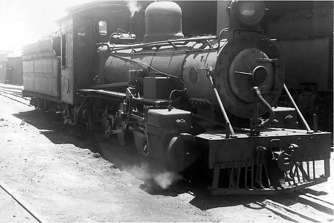 No. NG61 in steam at Humewood Road Locomotive in January 1961