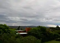 Thunderstorm in Córdoba Province, Argentina during summer