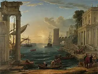 Claude's The Embarkation of the Queen of Sheba, 1648