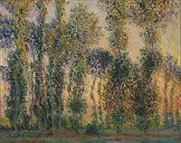 Poplars at Giverny, Sunrise, 1888, Museum of Modern Art