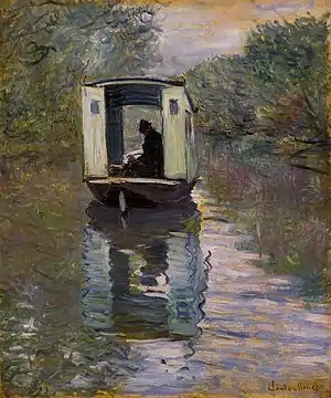 Le Bateau-atelier, 1876, Barnes collection