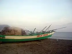 Beach and boat in Claveria