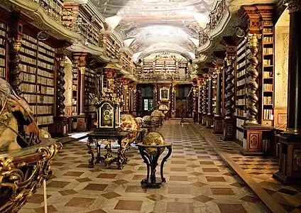 Image 8Library of Clementinum, a former Jesuit College, built in 1722 (from History of the Czech lands)