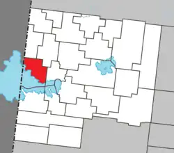 Location within Abitibi-Ouest RCM