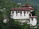 Back side view Lhuentse Dzong