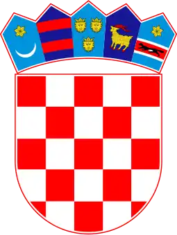 Coat of arms of Croatia after 1990.