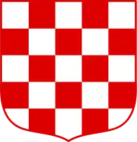 Early coat of arms of the Republic of Croatia (1990)