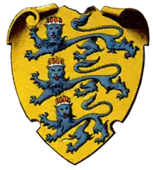 Coat of arms of the Estonian Knighthood as documented in Baltisches Wappenbuch