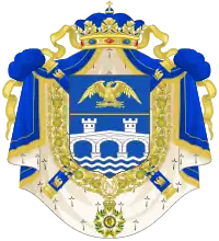 Arms of Bernadotte as Prince of Pontecorvo