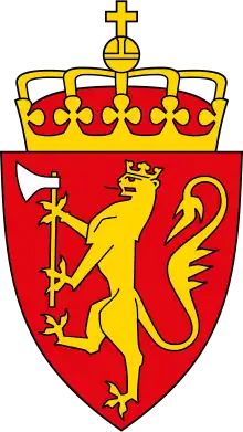 Norwegian coat of arms  (Standardised variant from 1992)