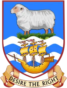 Coat of arms of the Falkland Islands