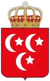 Coat of arms of The Khedivate of Egypt from 1867 to 1882.
