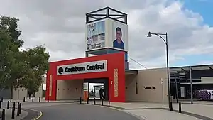 Cockburn Central station western entrance