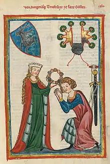 Image 18The Codex Manesse, a German book from the Middle Ages (from History of books)