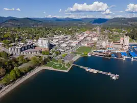 Aerial view of Coeur d'Alene