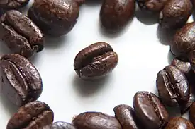 Roasted coffee beans