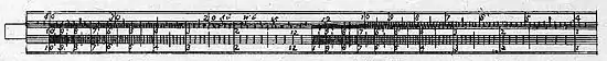 The most common form of a Coggeshall slide rule