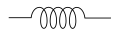 Inductor symbol as a series of loops