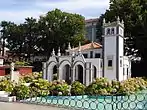 The diorama for the Azores with church and Portas do Mar