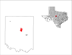 Location of Coleman, Texas