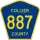 County Road 887 marker