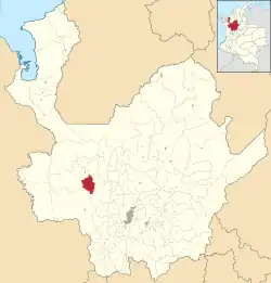 Location of the municipality and town of Abriaquí in the Antioquia Department of Colombia