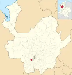 Location of the municipality and town of Angelópolis in the Antioquia Department of Colombia