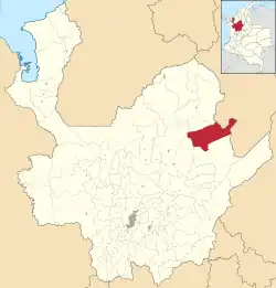 Location of the municipality and town of Segovia, Antioquia in the Antioquia Department of Colombia