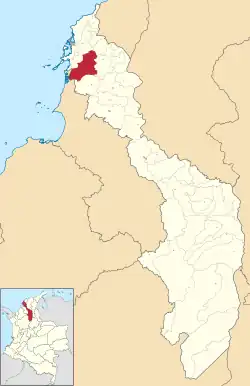 Location of the municipality and town of Arjona in the Bolívar Department of Colombia