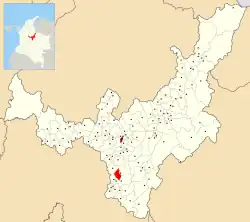 Location of the municipality and town of Pachavita in Boyacá