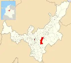 Location of the municipality and town of Pesca in the Boyacá Department of Colombia