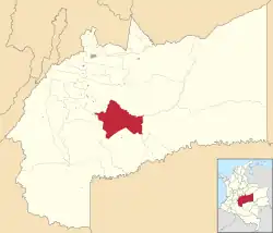 Location of the municipality and town of Puerto Lleras in the Meta Department of Colombia.