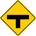 SP-14 "T" junction ahead