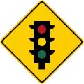 SP-23 Traffic signals ahead