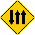 SP-41 Three lanes, one contraflow