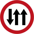 SR-12 Three lanes (one contraflow)