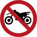 SR-23 No entry for Motorbike