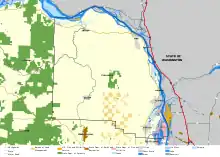 Map of Columbia County