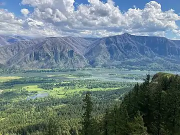 A view of the Oregon side of the Columbia River Gorge from Hamilton Mountain