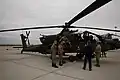 Static display of an AH-64 of the Combat Aviation Brigade, 1st Armored Division