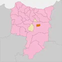 Location of Driouch in Driouch Province