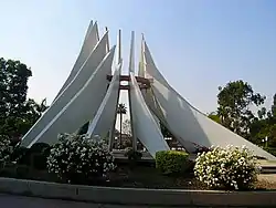 Gladstone's Dr. Martin Luther King Jr. Memorial, 1978, in Civic Center Plaza of Compton, California