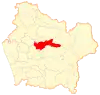 Location in the Araucanía Region