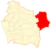 Location of the Lonquimay commune in the Araucanía Region