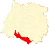 Location of the Parral commune in the Maule Region