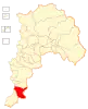 Location of San Pedro commune in the Valparaíso Region