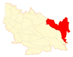 Location in the Ñuble Region